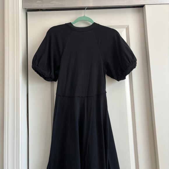 Free-est by Free People Brentwood Maxi Puff Sleeve Sz SP Cotton Basic Minimalist - Picture 8 of 13